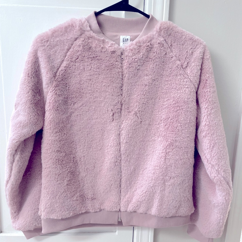 GAP Faux-Fur Jacket Girls size 14